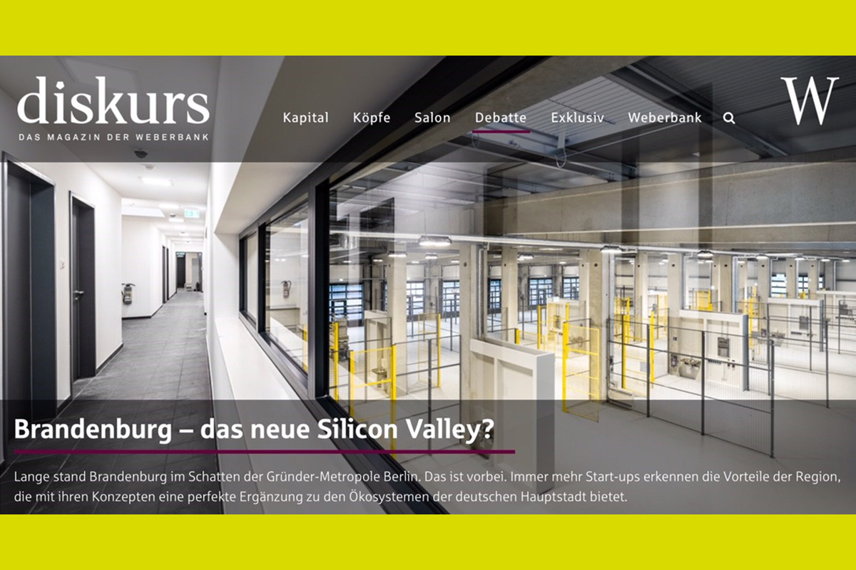 Screenshot des Beitrages über das Dock3 bei der Weberbank Berlin