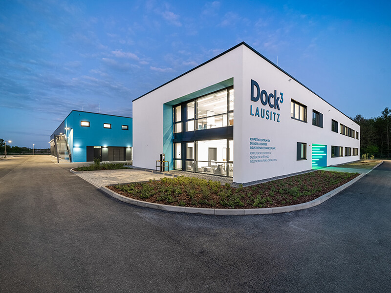 Das Gründerzentrum Dock3 Lausitz. Dort findet das Unternehmerfrühstück zum Thema Online-Handel statt.