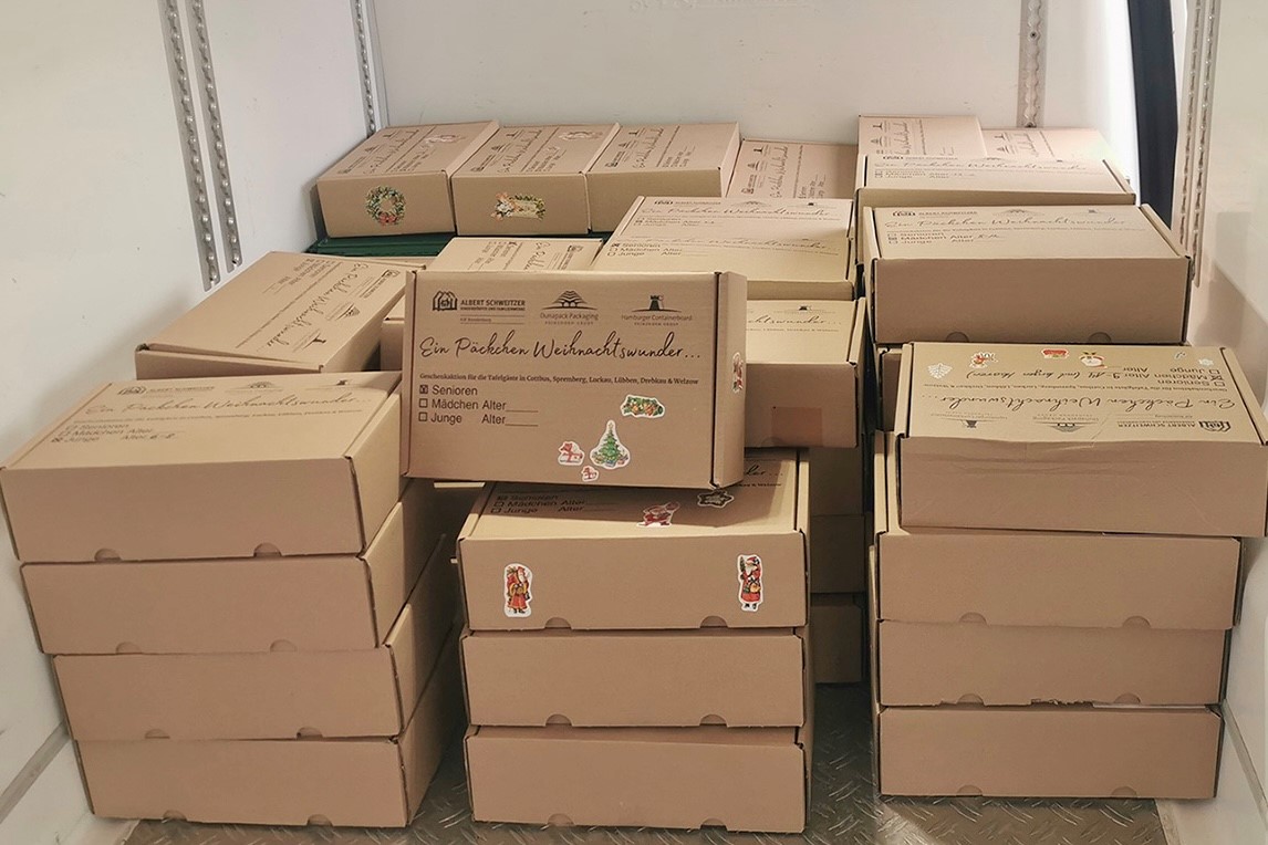 Die ASG Spremberg beteiligt sich an der Initiative 1.000 Päckchen Weihnachtswunder.