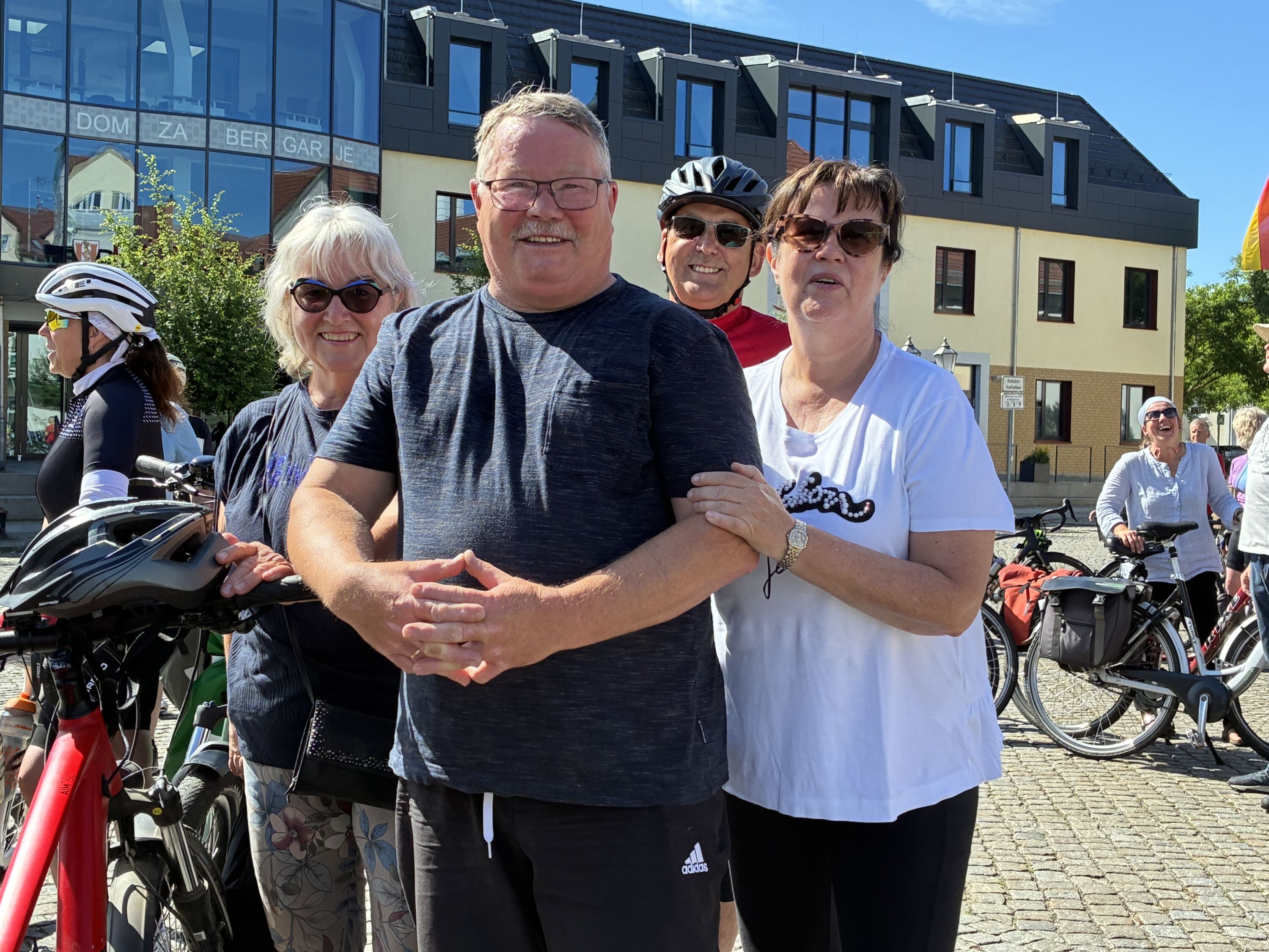 STADTRADELN Spremberg 2026, Bürgermeisterin Christine Herntier und Koordinator Siegfried Jung von der ASG Spremberg.