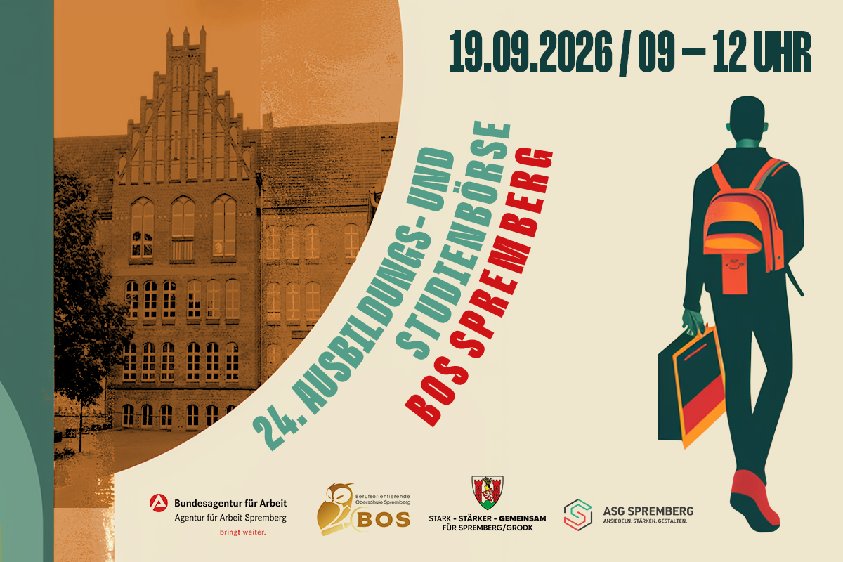 Zur 24. Ausbildungs- und Studienbörse wird am 19. September 2026 in Spremberg eingeladen.